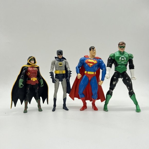 DC Comics Action Figure Lot King Shark Robin 1966‎ Batman Superman Green Lantern - Picture 1 of 7